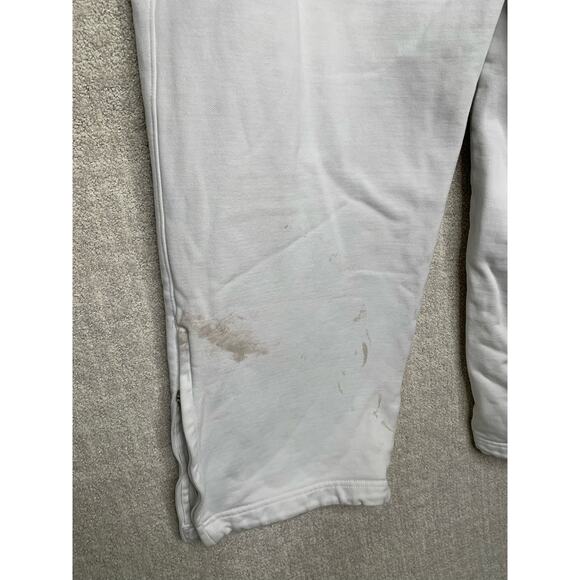 Jordan Sweatpants White Mens Medium Vintage Y2K Draw Tie String Gym - Picture 8 of 9